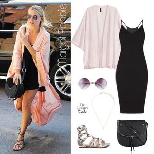 BCBGMaxazria Black Ribbed Racerback Slip Dress